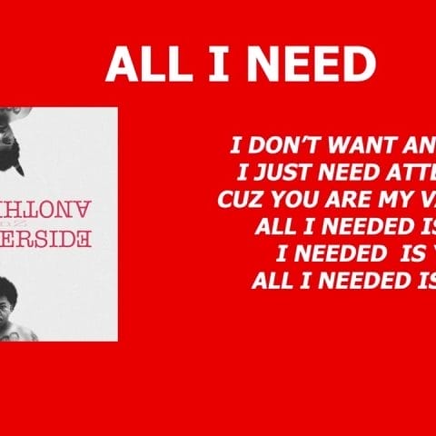 Lirik Lagu GunZ - All I Need